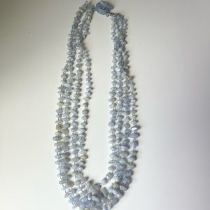 Chalcedony Multi Layer Beaded Necklace